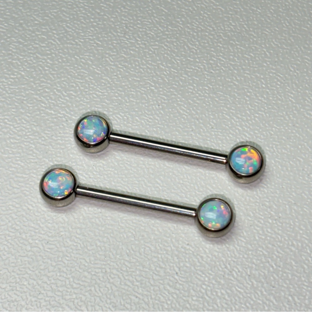 14g titanium nipple jewelry